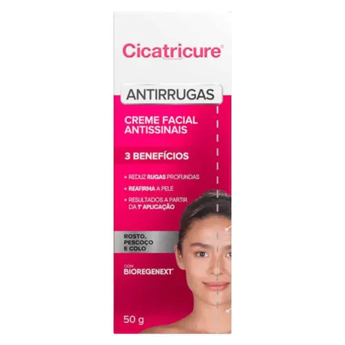 CREME CICATRICURE ANTIRRUGAS 50GR