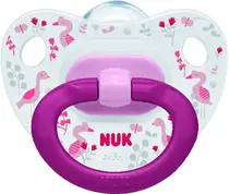 CHUPETA NUK DECORADA CORACAO ROSA (COD:7307-2G)