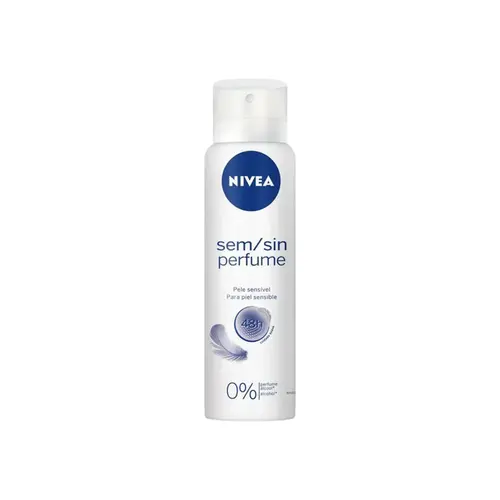 DESODORANTE NIVEA SEM PERFUME PELE SENSIVEL AEROSSOL 150ML