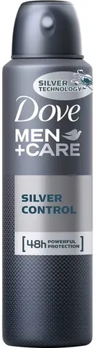 DESODORANTE DOVE MEN CARE ANTIBACTERIANO SILVER CONTROL AEROSSOL 150ML