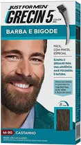 TINTURA GRECIN 5 BARBA BIGODE CASTANHO ESCURO 28GR