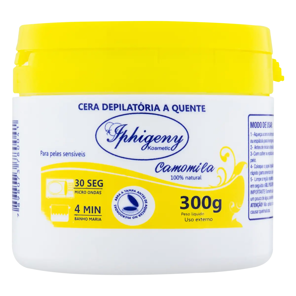 CERA DEPILATORIA IPHIGENY CAMOMILA QUENTE 300GR