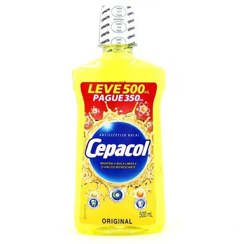 SOLUCAO BUCAL CEPACOL TRADICIONAL LEVE 500 PAGUE 350ML