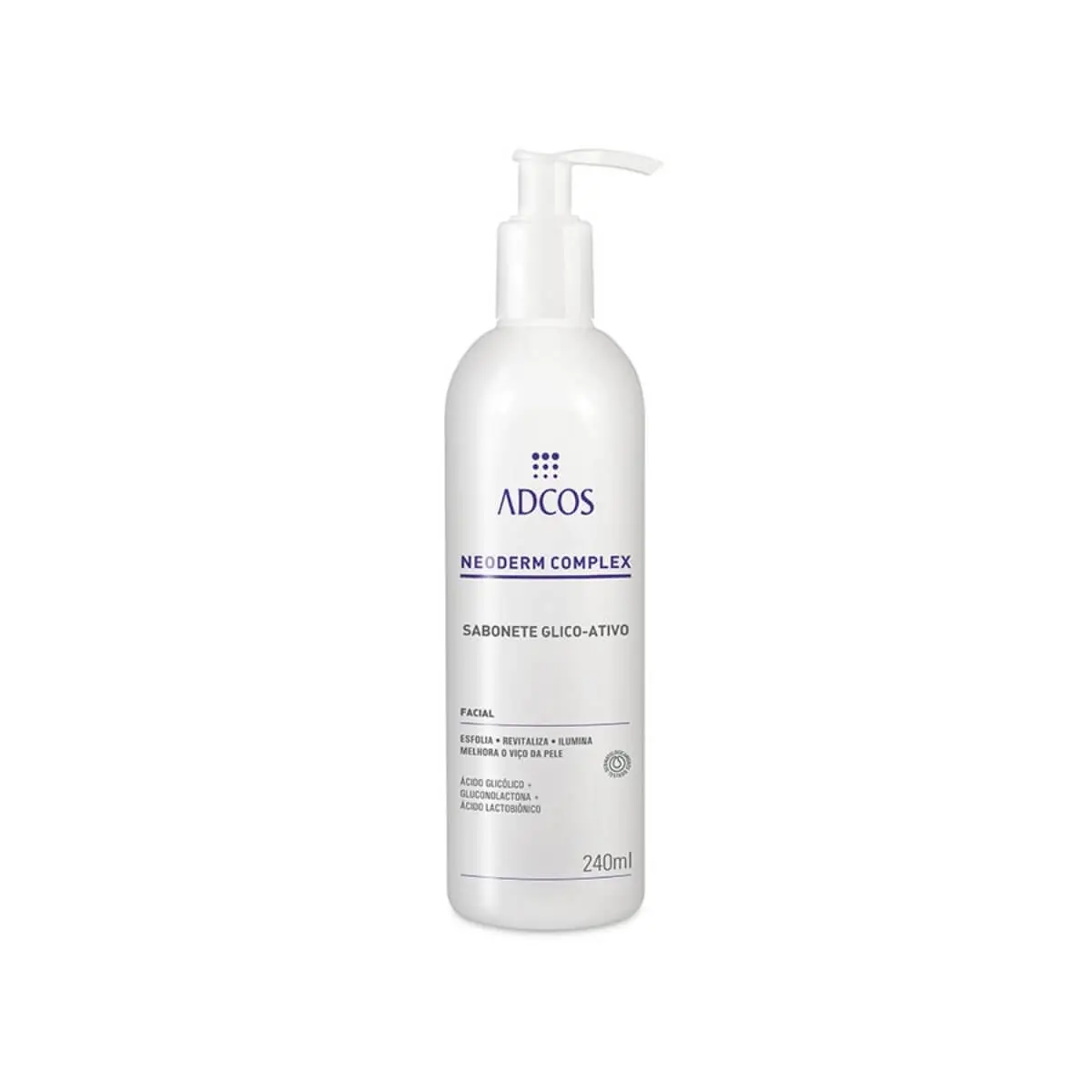 SABONETE LIQUIDO FACIAL ADCOS NEODERM COMPLEX GLICO ATIVO 240ML