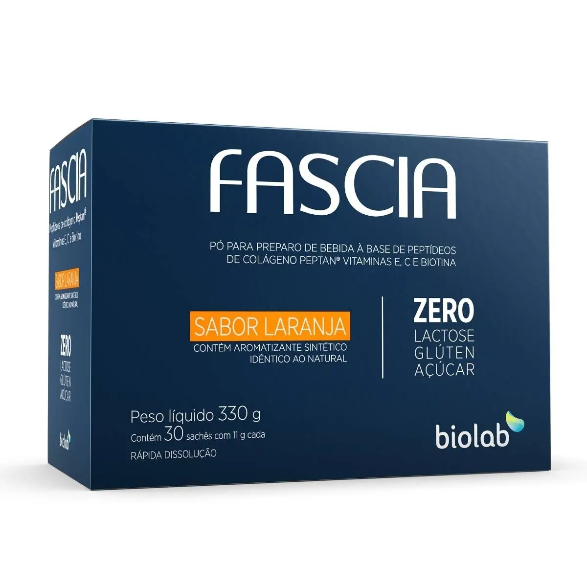 FASCIA 11GR 30SACHES LARANJA COLAGENO HIDROLISADO