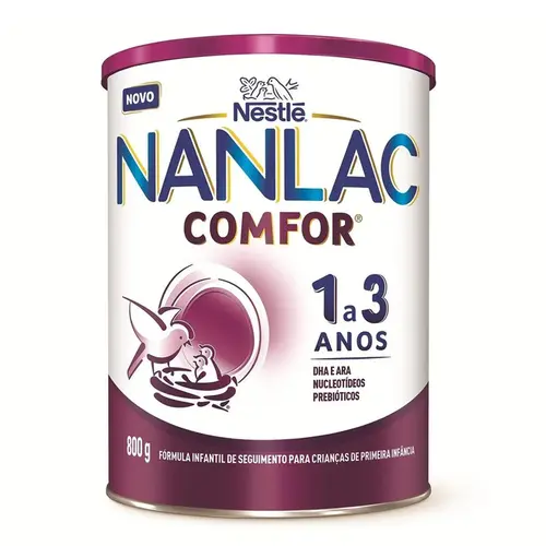 FORMULA INFANTIL NANLAC 1 A 3 COMFOR 800GR 1 A 3 ANOS