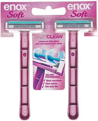 APARELHO DE DEPILACAO ENOX SOFT FEMININO 2 UNIDADES