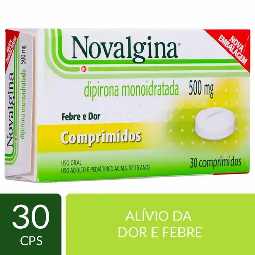 NOVALGINA 500MG 30 COMPRIMIDOS DIPIRONA SODICA