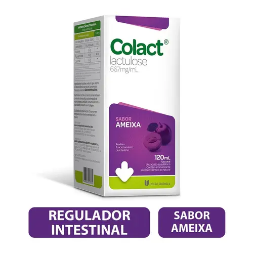COLACT 667MG/ML XAROPE 120ML SABOR AMEIXA LACTULOSE