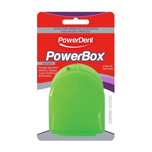 ESTOJO POWERDENT POWER BOX PARA APARELHO E DENTADURA