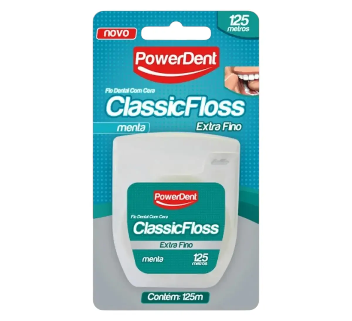 FIO DENTAL POWERDENT POWERCLASS EXTRA FINO 125 METROS