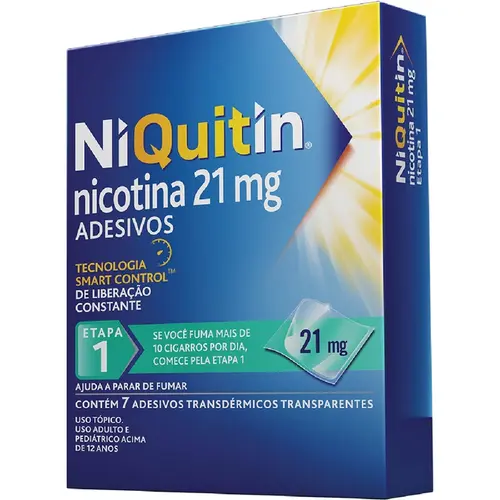 NIQUITIN 21MG 7 ADESIVOS TRANSPARENTES NICOTINA