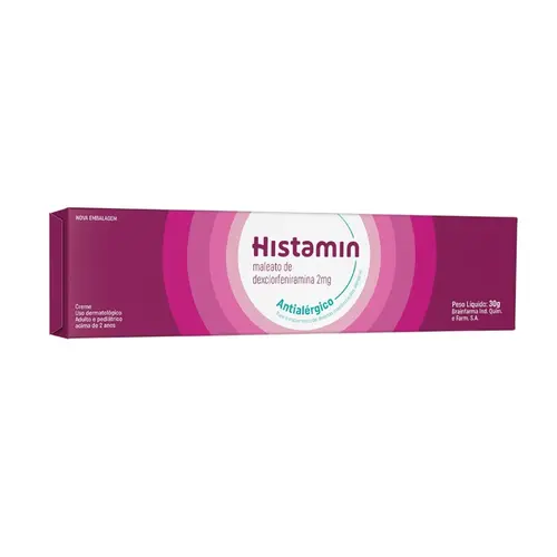 HISTAMIN 10MG/G CREME DERMATOLOGICO 30GR DEXCLORFENIRAMINA