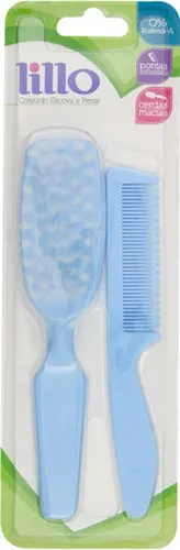 KIT LILLO ESCOVA E PENTE AZUL (COD:964120)