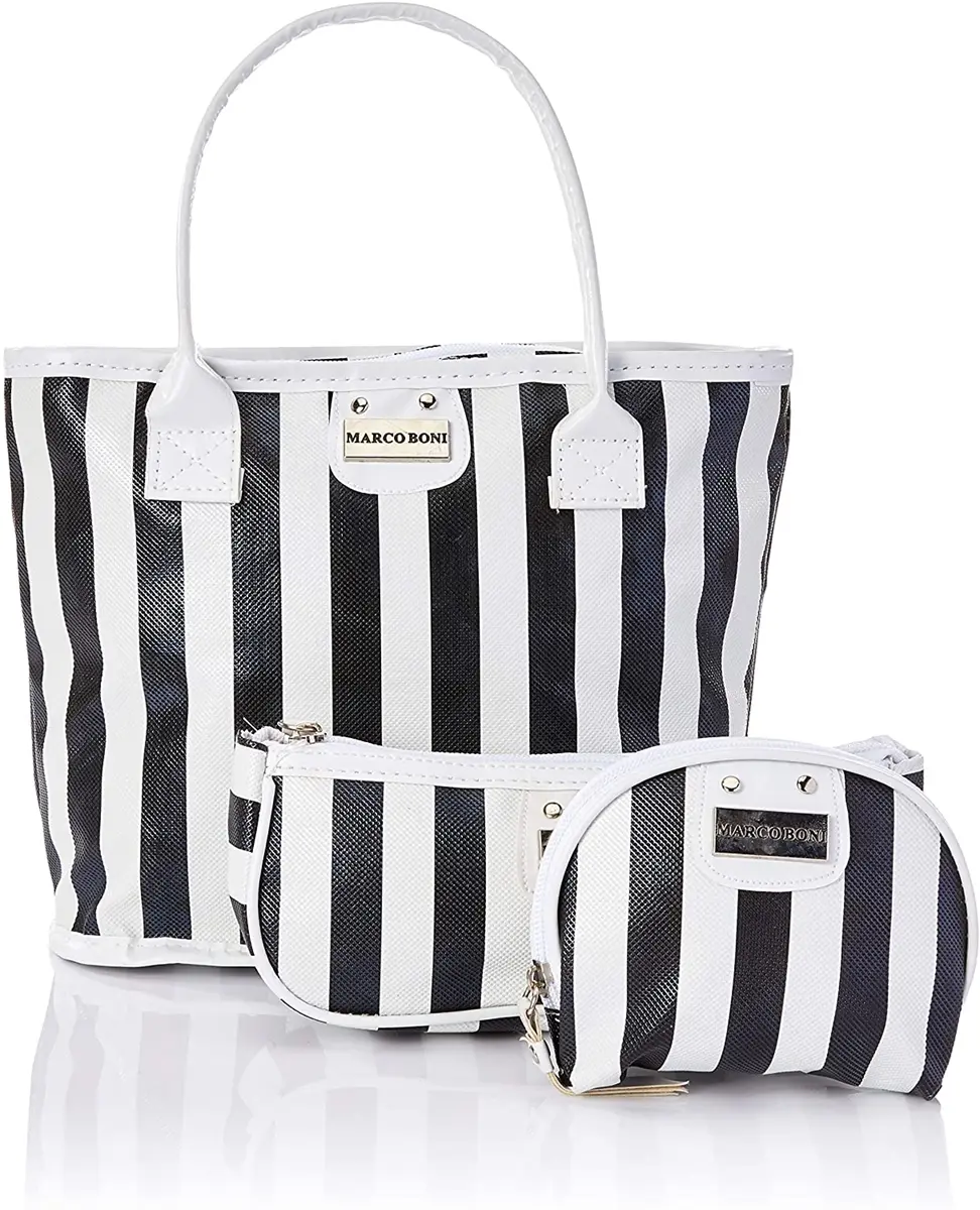 KIT MARCO BONI 3 NECESSAIRE BLACK AND WHITE
