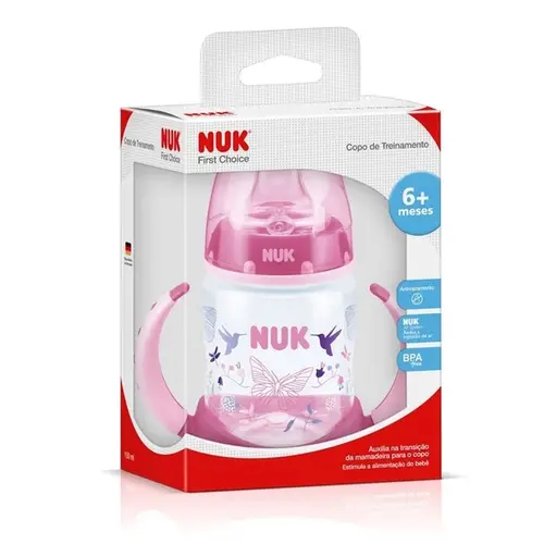 COPO NUK FIRST CHOICE ROSA 150ML (COD:7601-1G)