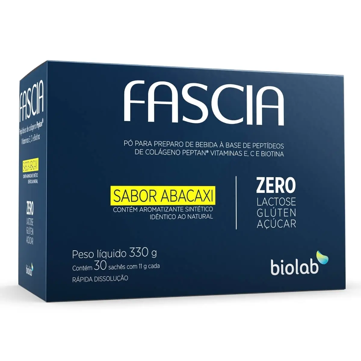 FASCIA 11GR 30SACHES ABACAXI COLAGENO HIDROLISADO