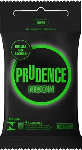 PRESERVATIVO PRUDENCE NEON 3 UNIDADES