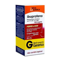 IBUPROFENO 100MG 20ML GENERICO NOVA QUIMICA IBUPROFENO