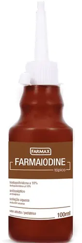 ANTISSEPTICO FARMAX FARMAIODINE 100ML IODOPOVIDONA