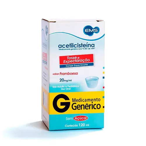 ACETILCISTEINA 20MG 120ML GENERICO EMS ACETILCISTEINA