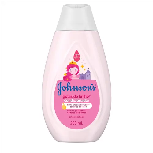 CONDICIONADOR J&J BABY GOTAS BRILHO 200ML