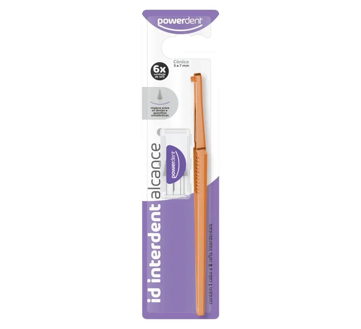 ESCOVA DENTAL POWERDENT INTERDENTAL INTERTUFO ID CONICO COM 6 UNIDADES
