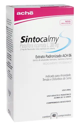 SINTOCALMY 300MG 40 COMPRIMIDOS PASSIFLORA INCARNATA + ASSOCIACAO