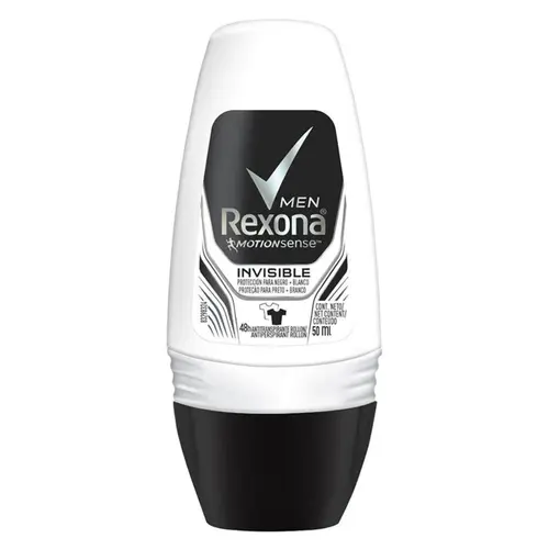 DESODORANTE REXONA INVISIBLE MASCULINO ROLLON 50ML