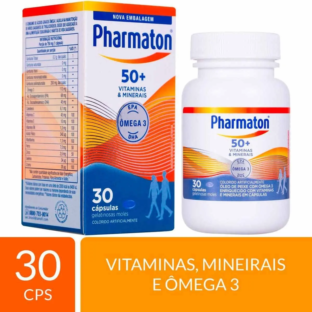 PHARMATON 50+ 30 CAPSULAS