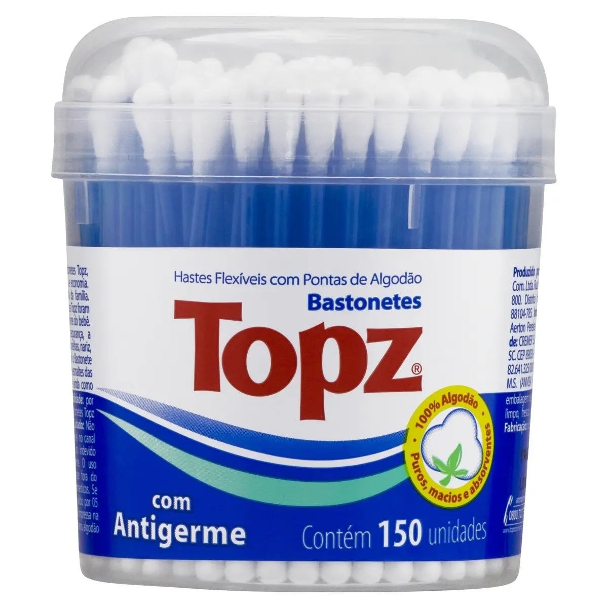 COTONETE TOPZ 150 UNIDADES