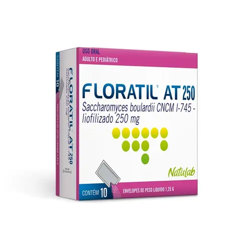 FLORATIL AT 250MG 10 ENVELOPES SACCHAROMYCES BOULARDII