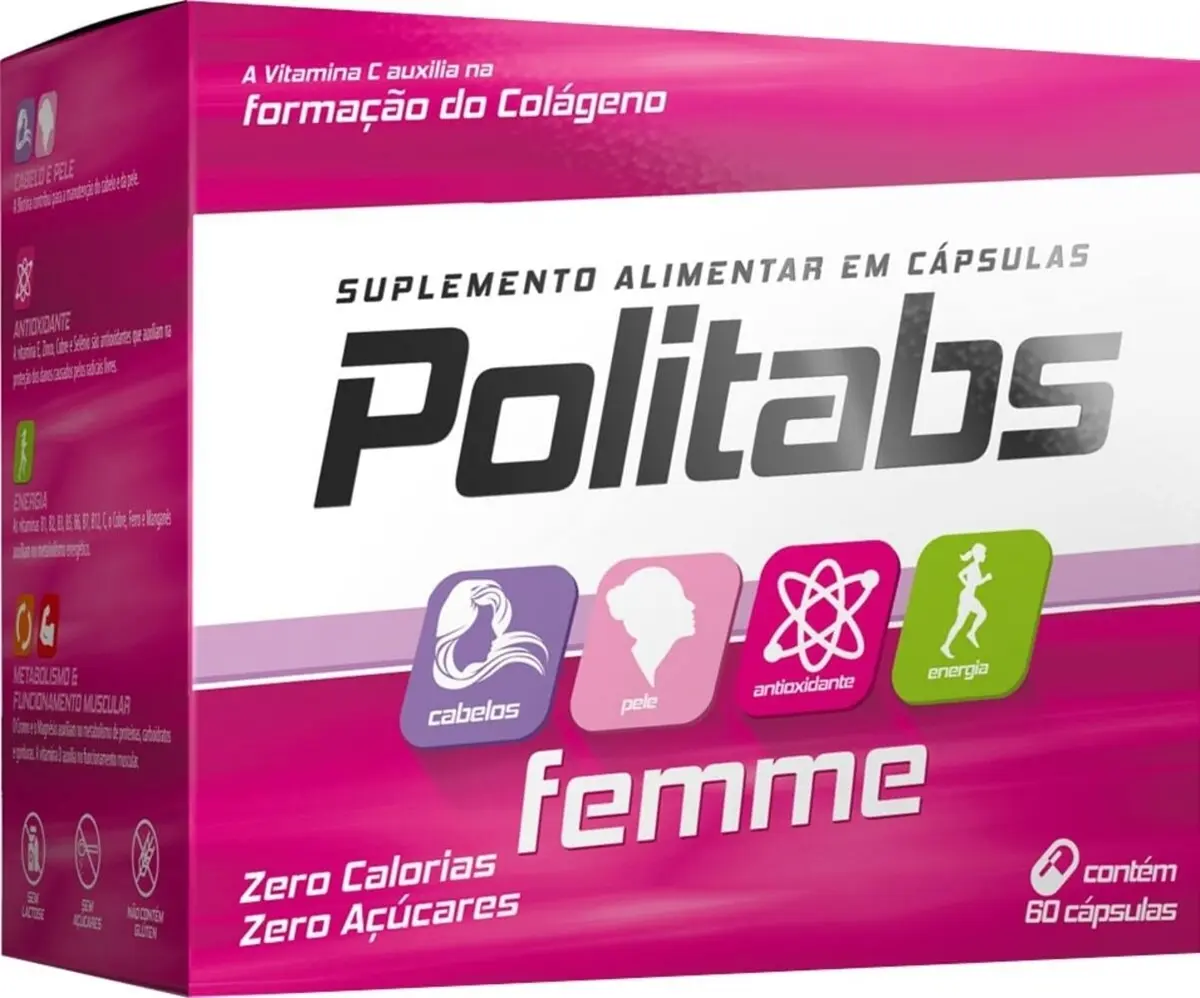 POLITABS FEMME 60 CAPSULAS MULTIVITAMINICO - POLIVITAMINICO