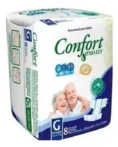 FRALDA CONFORT MASTER GERIAT TAMANHO G 8 UNIDADES