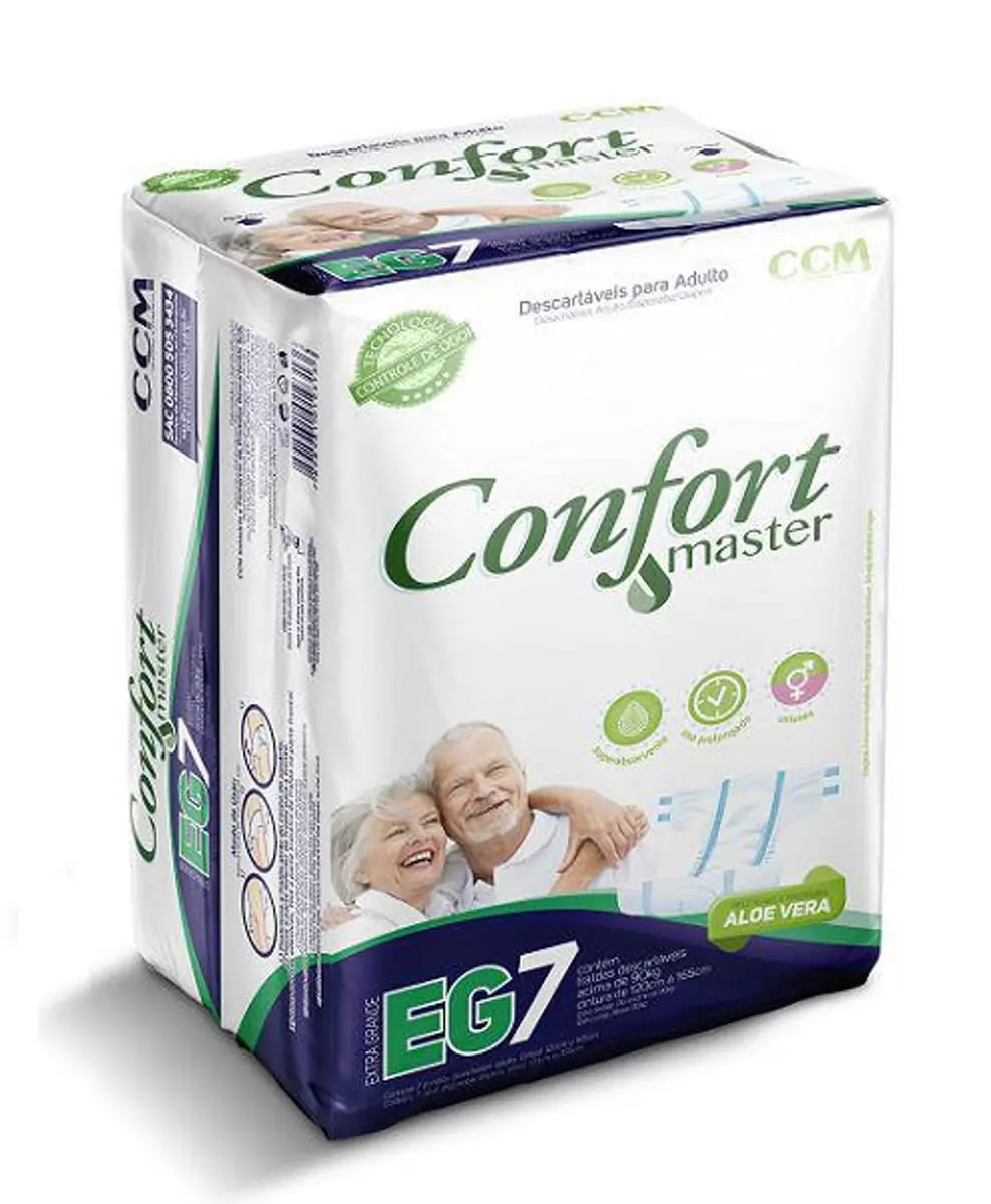 FRALDA CONFORT MASTER GERIAT TAMANHO EG 7 UNIDADES
