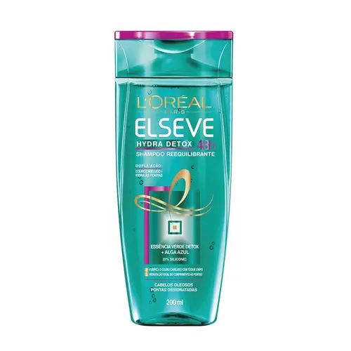 SHAMPOO ELSEVE HYDRA DETOX ANTI OLEOSIDADE 200ML