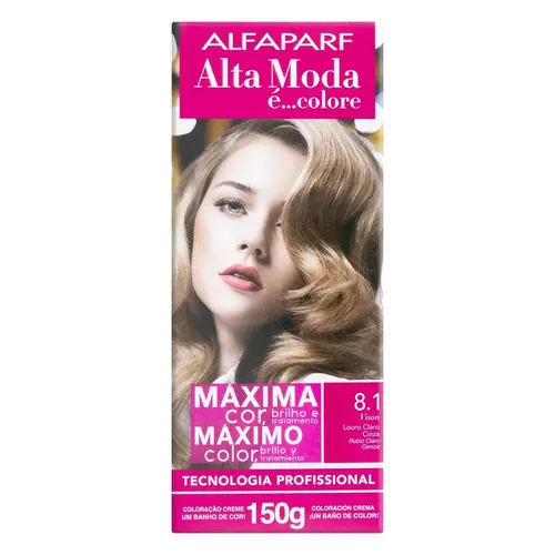 TINTURA ALTA MODA 8.1 LOURO CLARO CINZA