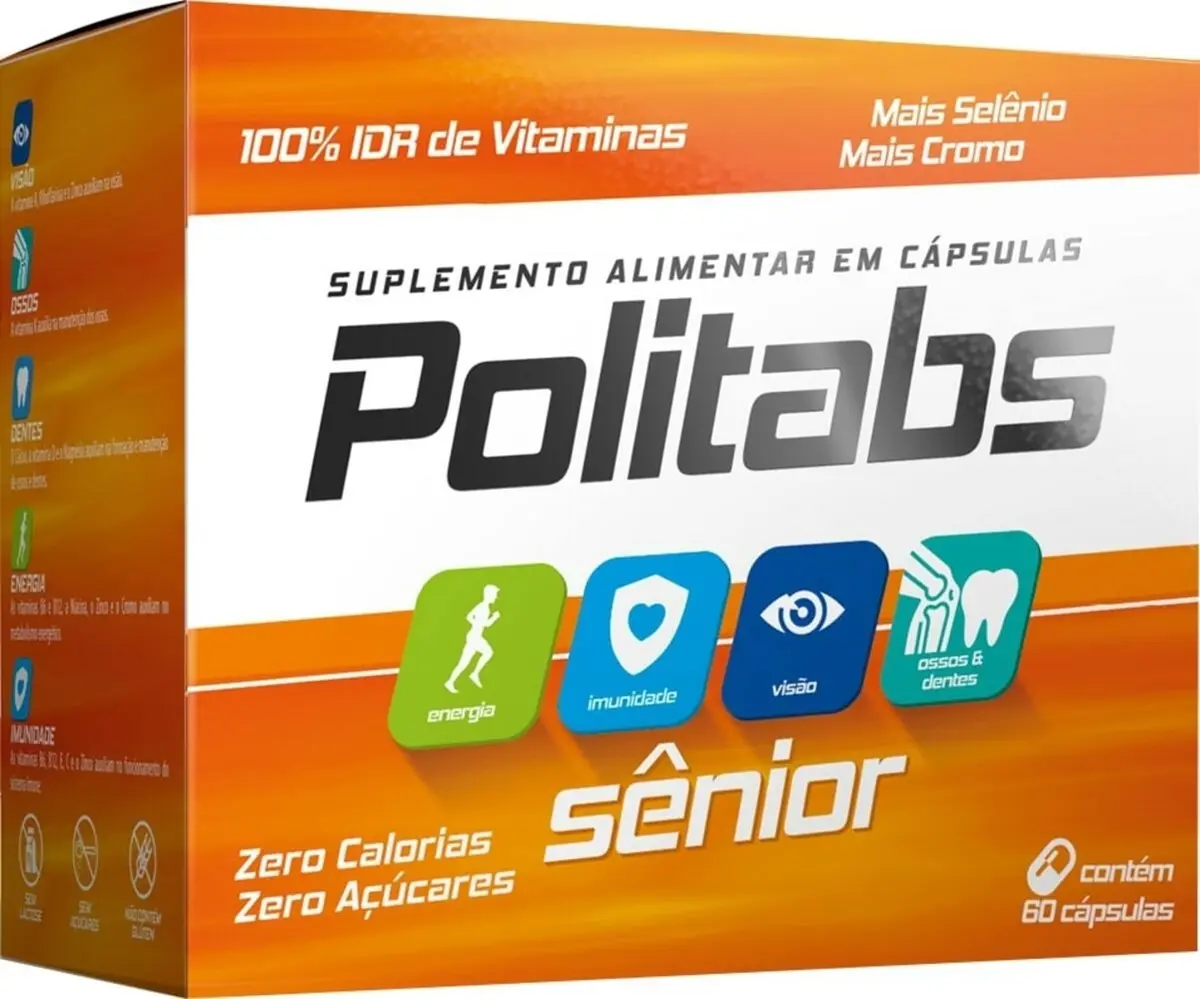 POLITABS SENIOR 60 CAPSULAS MULTIVITAMINICO - POLIVITAMINICO