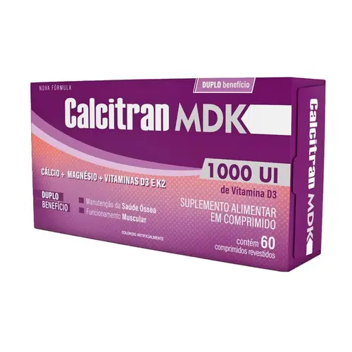 CALCITRAN MDK 60 COMPRIMIDOS CALCIO + MAGNESIO + VITAMINA K2 + VITAMINA D