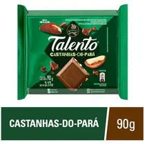 CHOCOLATE GAROTO TALENTO CASTANHA DO PARA 90GR