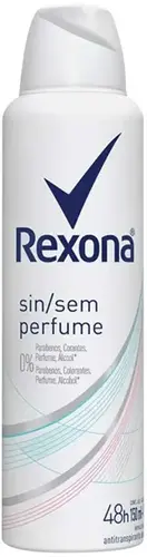 DESODORANTE REXONA SEM PERFUME FEMININO AEROSSOL 150ML