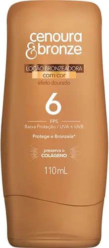LOCAO BRONZEADORA CENOURA & BRONZE FPS6 110ML