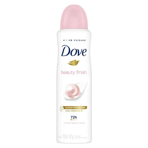 DESODORANTE DOVE BEAUTY FINISH FEMININO AEROSSOL 150ML