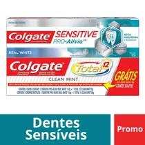 CREME DENTAL COLGATE SENSITIVE PRO ALIVIO 110GR GRATIS TOTAL 12 90GR