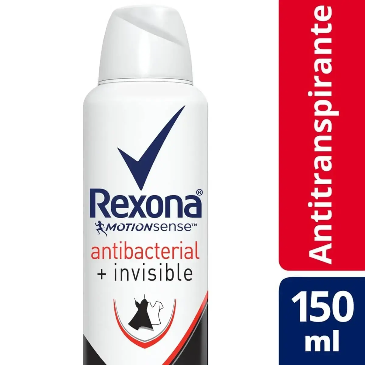 DESODORANTE REXONA ANTIBACTERIAL INVISIBLE FEMININO AEROSSOL 150ML