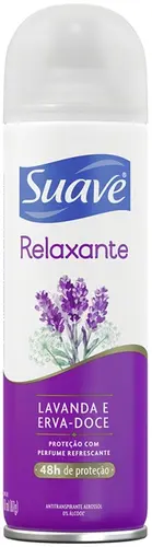 DESODORANTE SUAVE LAVANDA E ERVA DOCE FEMININO AEROSSOL 150ML