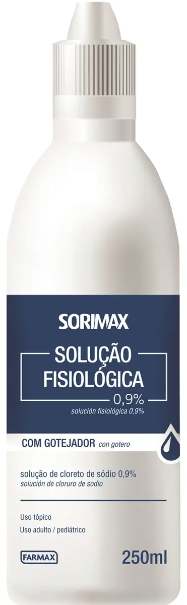 SOLUCAO FISIOLOGICA SORIMAX FARMAX 250ML