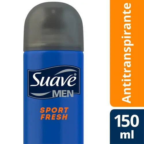 DESODORANTE SUAVE SPORT FRESH MASCULINO AEROSSOL 150ML