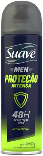 DESODORANTE SUAVE INTENSE PROTECTION MASCULINO AEROSSOL 150ML
