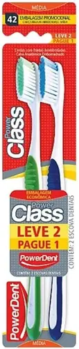 ESCOVA DENTAL POWERDENT POWER CLASS MEDIA LEVE 2 PAGUE 1